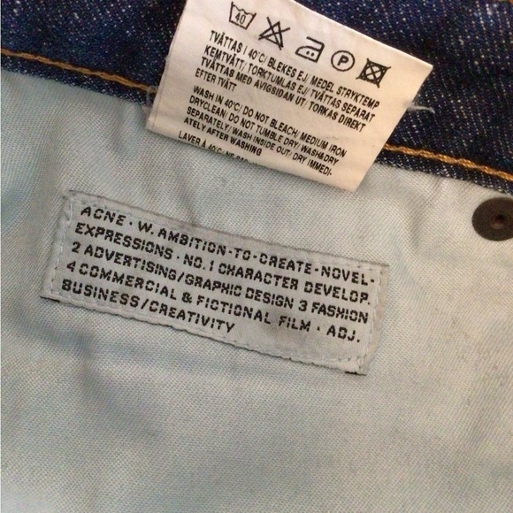 ACNE JEANS SZ 28/32 - Picture 7 of 10